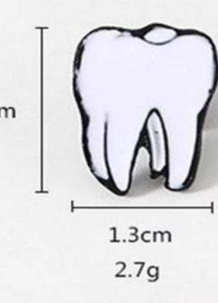 Значок брошка зуб подарунок стоматологу3 фото