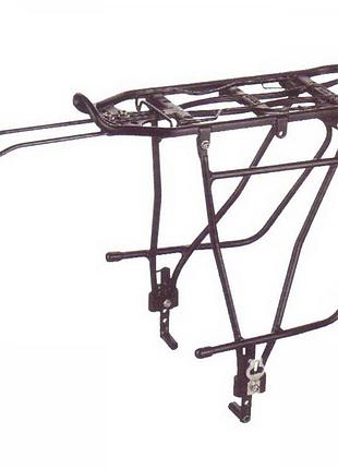 Багажник алюм. під диск. гальмівний. і сумку штани kaiwei kw-680-09 (чорний)