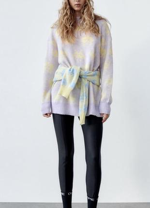 Zara джемпер space свитер кофта оверсайз2 фото