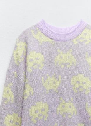 Zara джемпер space свитер кофта оверсайз3 фото