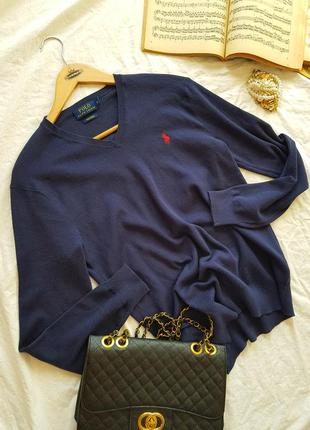 Джемпер синий свитер ralph lauren тренд