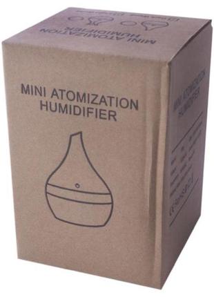 Аромадифузор elite mini atomization humidifier el-067 (el-067) (темне дерево 300 ml.)3 фото