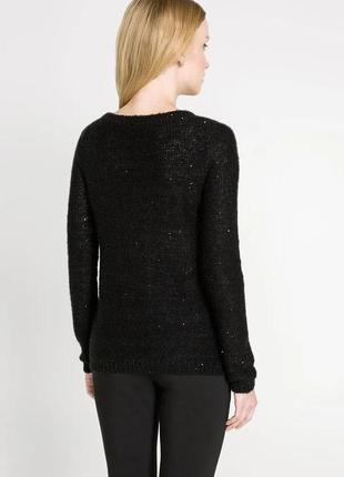 Черный свитер с пайетками2 фото