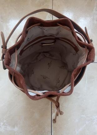 Кожаная сумка ведро цилиндр а. bellucci италия натуральная кожа відро шкіра6 фото