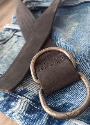 Немецкий регулируемый пояс mc neal темно серый, 85/95 см с нюансами.