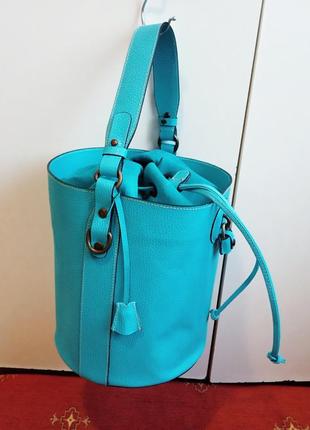 Кожаная сумка ведро цилиндр а. bellucci италия натуральная кожа відро шкіра4 фото