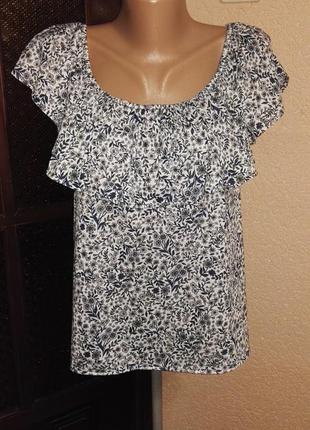 Блуза легка літня на плечі жіноча,розмір м (44-46 розмір) від h&m