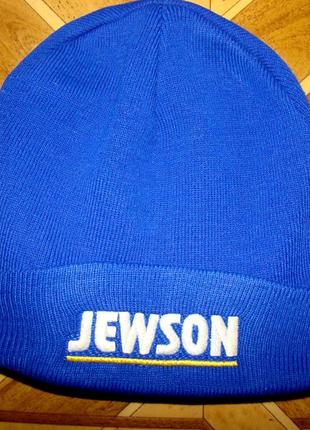 Мужская демисезонная шапка (двойная вязка) jewson