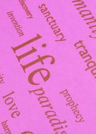 Пакувальний папір крафт life заливка рожева, рулон 9 м*70 см2 фото