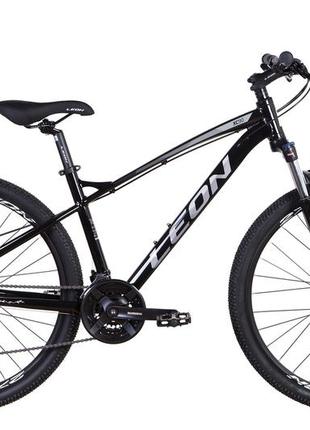 Велосипед al 27.5" leon xc-90 se am hydraulic lock out dd 2022 (чорно-білий c сірим)