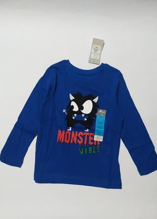 Реглан синій монстр  primark р.92-128см
