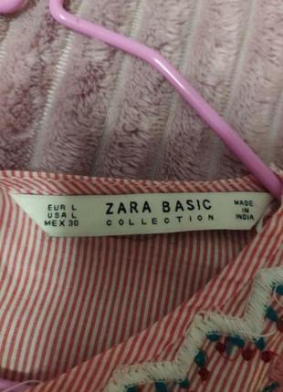 Хорошее легкое летнее платье от zara basic collection, размер л9 фото