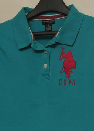 Us. polo assn s поло из хлопка пике big logo 5% спандекса3 фото