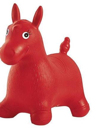Прыгун ослик playtive junior, игрушка - прыгун для детей, красный1 фото