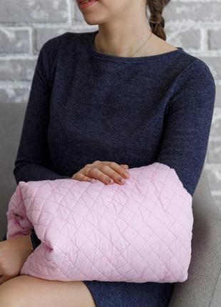 Подушка для кормления на руку, розовая