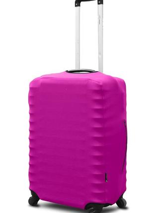 Чехол для чемодана coverbag неопрен  l фуксия