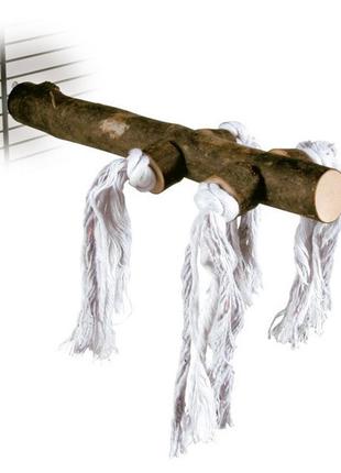 Trixie natural living perch with rope жердочка из натурального дерева с веревкой (5888)2 фото