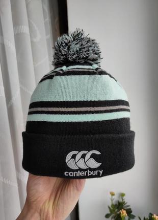 Шапка canterbury (ospreys rugby) оригінал 56-60 l-xl чоловіча шапка з помпоном