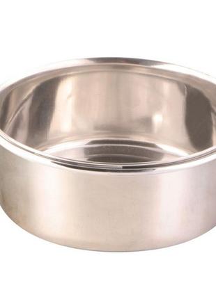 Trixie stainless steel bowl кормушка для птиц стальная 300мл (5497)1 фото