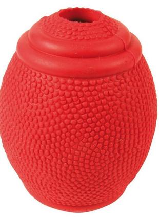 Терixie snack ruggby ball natural rubber м'яч регбі для ласощів, 8 см