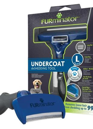 Furminator long hair large dog фурминатор для длинношерстных собак 23-41кг