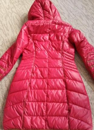 Зимняя куртка женская, пуховик женский бордовый5 фото
