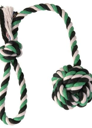 Тrixie denta fun playing rope with woven-in ball веревочная игрушка, 5.5х30см