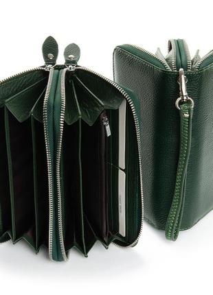 Великий жіночий гаманець-клатч з натуральної м'якої шкіри2 фото