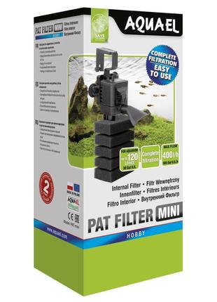 Внутрішній фільтр aquael pat filter mini для акваріумів 10-120л