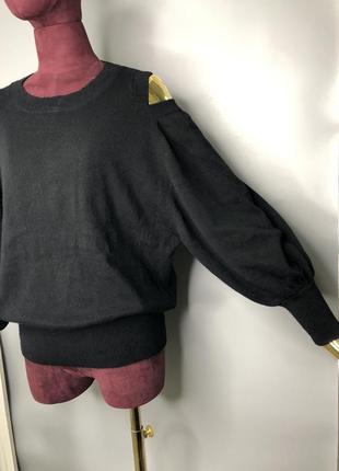 Essentiel antwerp вовняний светр з відкритими плечима кашемір rundholz2 фото