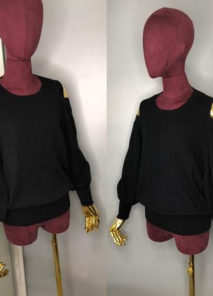 Essentiel antwerp вовняний светр з відкритими плечима кашемір rundholz4 фото