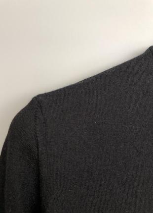 Zara фирменный шерстяной тёплый чёрный базовый свитер 100 % шерсти мериноса джемпер rundholz owens4 фото