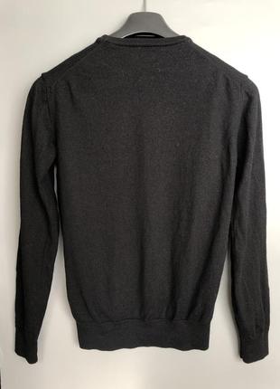 Zara фирменный шерстяной тёплый чёрный базовый свитер 100 % шерсти мериноса джемпер rundholz owens3 фото