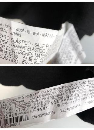Zara фирменный шерстяной тёплый чёрный базовый свитер 100 % шерсти мериноса джемпер rundholz owens8 фото