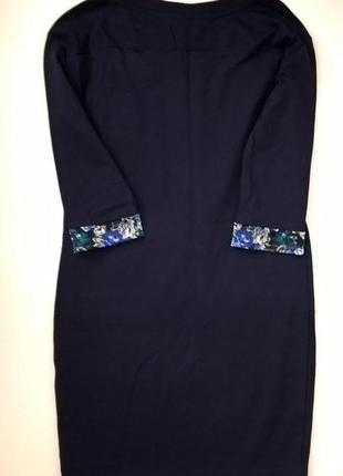 Дизайнерское платье прямого кроя с цветочным принтом от андре тана2 фото