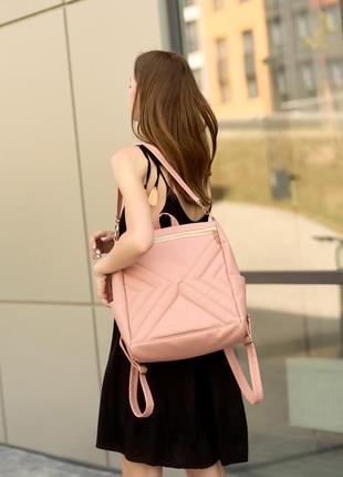 Шикарная вместительная строченная сумка-рюкзак -не передать всю практичность и классность её7 фото