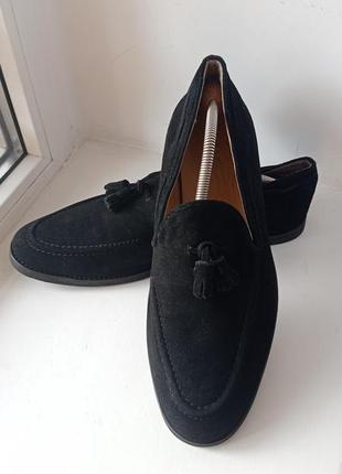 Кожаные мужские туфли лоферы zign р. 45 стелька 29,5 см