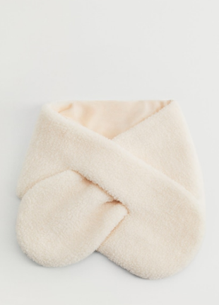 Меховой детский шарф mango