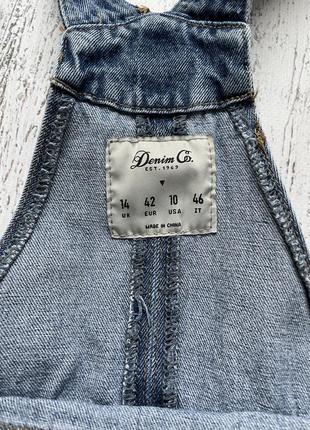 Крутой джинсовый комбинезон шорты denim co размер s2 фото