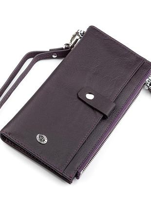 Кошелек женский st leather 18384 (st420) кожаный фиолетовый