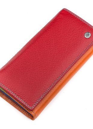 Кошелек женский st leather 18386 (sb237) кожа красный