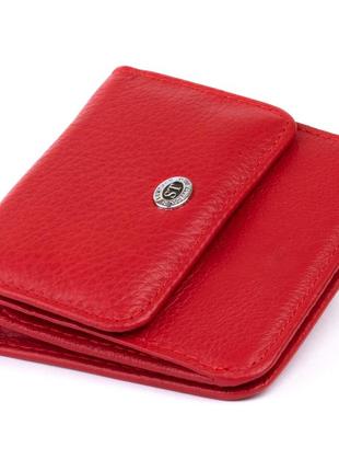 Маленький гаманець на кнопці жіночий st leather 19239 червоний
