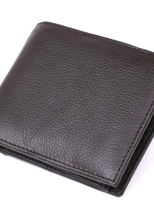 Шкіряний чоловічий гаманець vintage 20476 коричневий