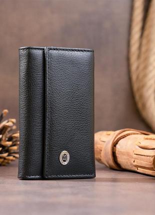 Ключниця-гаманець жіночий st leather 19221 чорна7 фото