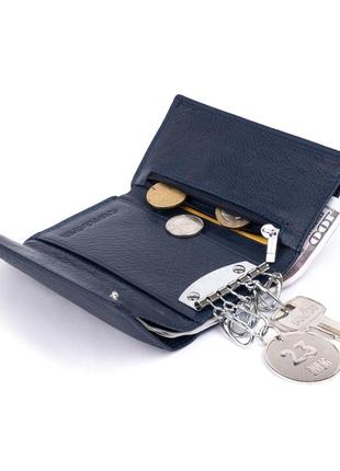 Ключница-кошелек унисекс st leather 19228 синяя3 фото