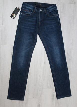 Джинсы мужские зимние классические, подкладка флис  цвет синий ,размеры 31.35. fhous код-(8223)