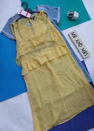 Новая туника майка удлинённая платье воланы asos1 фото