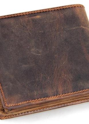 Кошелек мужской vintage 14222 в винтажном стиле коричневый2 фото