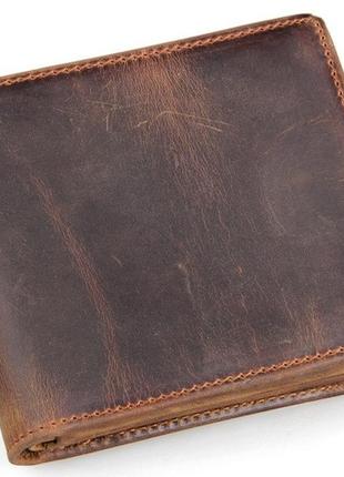 Кошелек мужской vintage 14222 в винтажном стиле коричневый