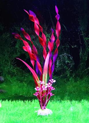 Штучні рослини для акваріума рожеві - довжина 29-30см, пластик